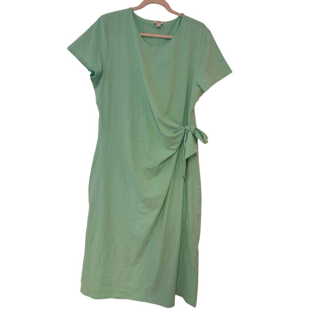 NWOT J.Crew Short Sleeve Knotted Mini Dress Size XL - Picture 2 of 6